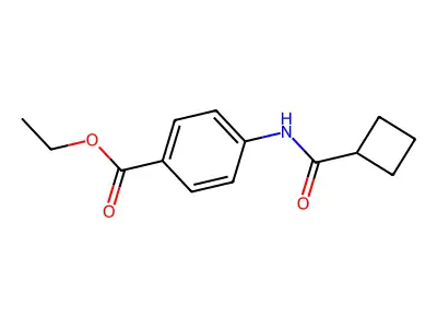 Ethyl 4-[(cyclobutylcarbonyl)amino]benzoate structure