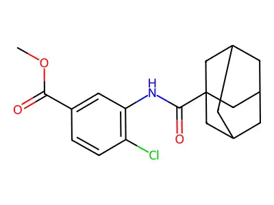 Methyl 3-[(1-adamantylcarbonyl)amino]-4-chlorobenzoate structure