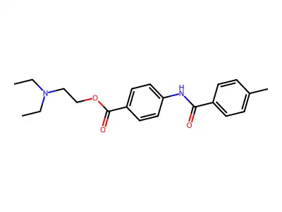 2-(Diethylamino)ethyl 4-(4-methylbenzamido)benzoate structure