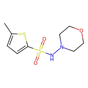 5-methyl-N-morpholin-4-ylthiophene-2-sulfonamide structure