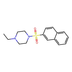 1-Ethyl-4-naphthalen-2-ylsulfonylpiperazine structure