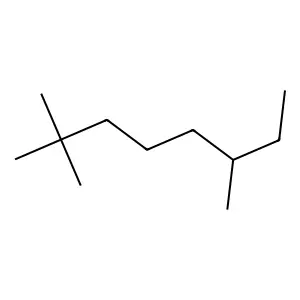 2,2,6-Trimethyloctane structure