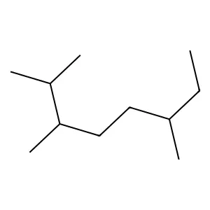 2,3,6-Trimethyloctane structure