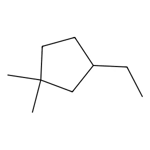 3-Ethyl-1,1-dimethylcyclopentane structure