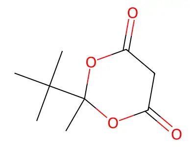 2-Tert-butyl-2-methyl-1,3-dioxane-4,6-dione structure