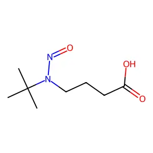 Butanoic acid, 4-((1,1-dimethylethyl)nitrosoamino)- structure