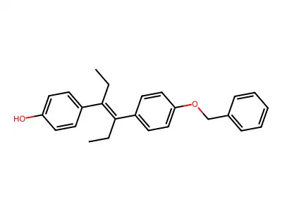 4'-(Benzyloxy)-alpha,beta-diethyl-4-stilbenol structure