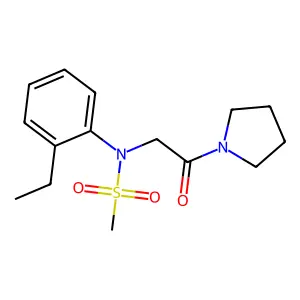 N-(2-Ethyl-phenyl)-N-(2-oxo-2-pyrrolidin-1-yl-ethyl)-methanesulfonamide structure