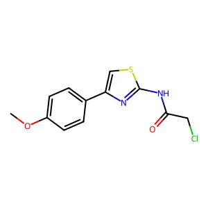 2-Chloro-N-(4-(4-methoxyphenyl)-1,3-thiazol-2-yl)acetamide structure