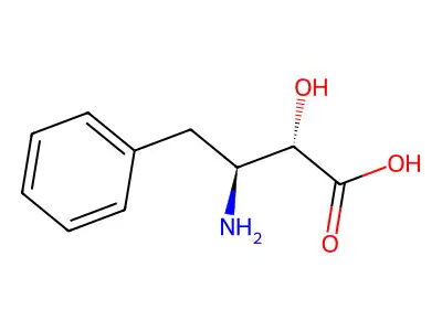 Benzenebutanoic acid, beta-amino-alpha-hydroxy-, (R*,S*)- structure
