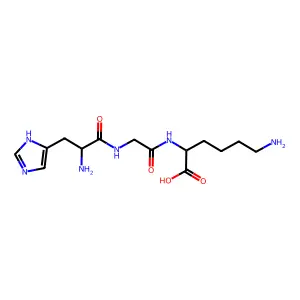 L-Lysine, N2-(N-L-histidylglycyl)- structure