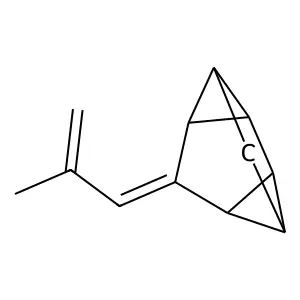 Dicyclopropa[cd,gh]pentalene, octahydro-1-(2-methyl-2-propenylidene)- structure