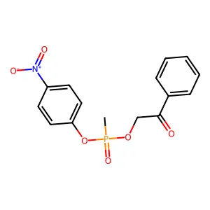 4-Nitrophenyl 2-oxo-2-phenylethyl methylphosphonate structure
