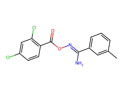 N'-[(2,4-dichlorobenzoyl)oxy]-3-methylbenzenecarboximidamide structure