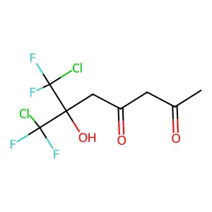 2,4-Heptadione, 7-chloro-6-(chlorodifluoromethyl)-7,7-difluoro-6-hydroxy- structure