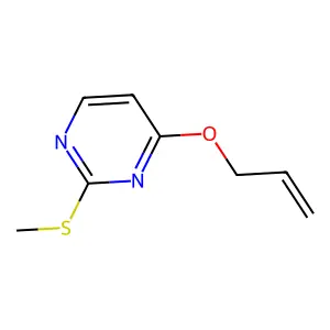 2-(Methylsulfanyl)-4-[(prop-2-en-1-yl)oxy]pyrimidine structure