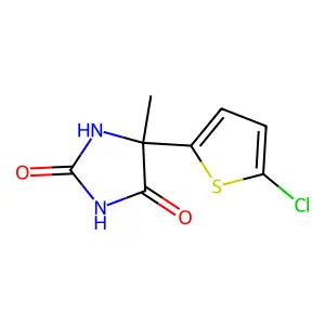 5-(5-Chlorothiophen-2-yl)-5-methylimidazolidine-2,4-dione structure