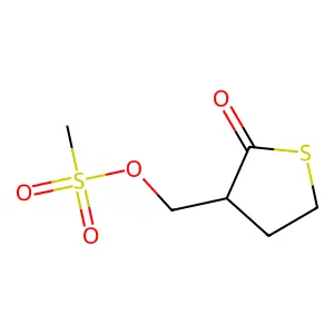 (2-Oxothiolan-3-yl)methyl methanesulfonate structure