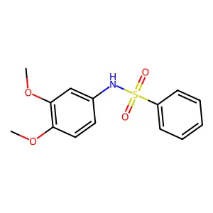 N-(3,4-dimethoxyphenyl)benzenesulfonamide structure