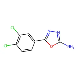 5-(3,4-Dichlorophenyl)-1,3,4-oxadiazol-2-amine structure