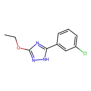 5-(3-chlorophenyl)-3-ethoxy-1H-1,2,4-triazole structure