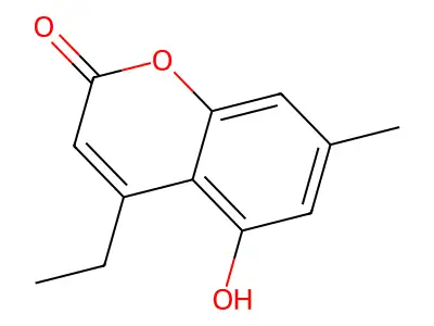 4-Ethyl-5-hydroxy-7-methyl-2H-chromen-2-one structure