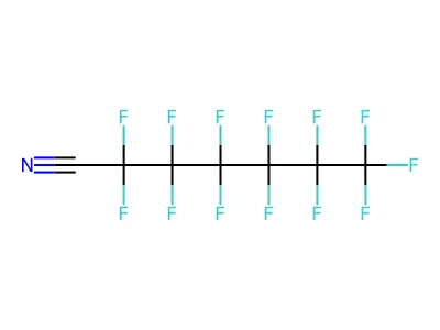 Perfluoroheptanenitrile structure