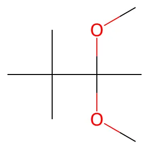 2,2-Dimethoxy-3,3-dimethyl-butane structure