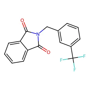 1H-Isoindole-1,3(2H)-dione, 2-[[3-(trifluoromethyl)phenyl]methyl]- structure