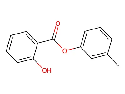Phenyl 2-hydroxy-3-methylbenzoate structure