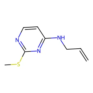 2-methylsulfanyl-N-prop-2-enylpyrimidin-4-amine structure
