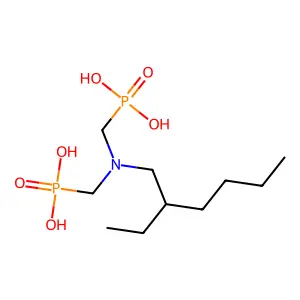[[(2-Ethylhexyl)imino]bis(methylene)]bisphosphonic acid structure