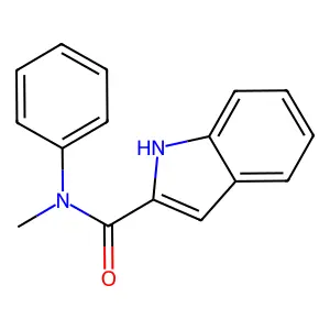 N-methyl-N-phenyl-1H-indole-2-carboxamide structure