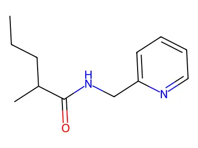 2-methyl-N-(pyridin-2-ylmethyl)pentanamide structure