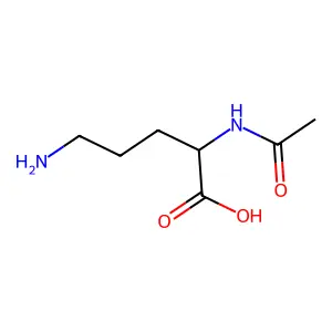 N-乙酰鸟氨酸 structure