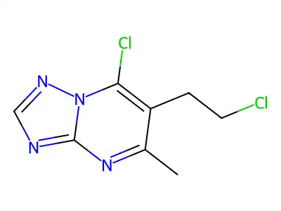 7-Chloro-6-(2-chloroethyl)-5-methyl[1,2,4]triazolo[1,5-a]pyrimidine structure