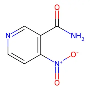 3-Pyridinecarboxamide, 4-nitro- structure