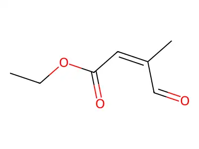 Ethyl 3-methyl-4-oxocrotonate structure
