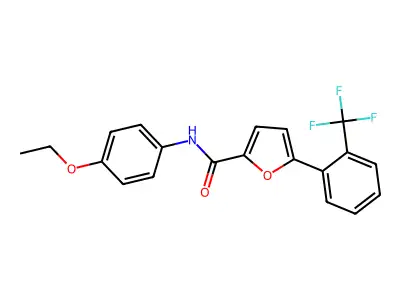 N-(4-Ethoxyphenyl)-5-(2-(trifluoromethyl)phenyl)-2-furamide structure