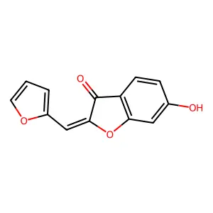 2-(2-Furylmethylene)-6-hydroxy-benzofuran-3-one structure