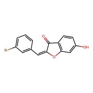 2-[(3-Bromophenyl)methylidene]-6-hydroxy-2,3-dihydro-1-benzofuran-3-one structure