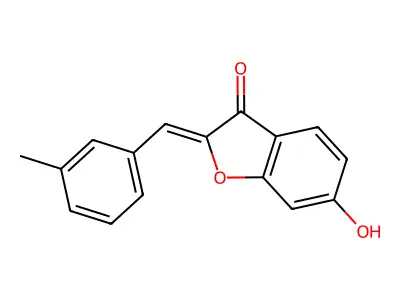 6-Hydroxy-2-[(3-methylphenyl)methylene]-3(2H)-benzofuranone structure