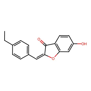2-[(4-Ethylphenyl)methylidene]-6-hydroxy-1-benzofuran-3-one structure