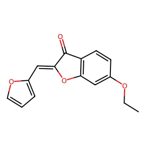 (Z)-6-ethoxy-2-(furan-2-ylmethylene)benzofuran-3(2H)-one structure