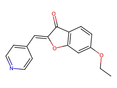 (Z)-6-ethoxy-2-(pyridin-4-ylmethylene)benzofuran-3(2H)-one structure