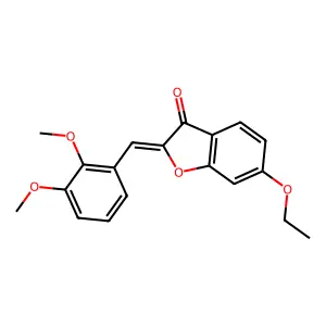 (Z)-2-(2,3-dimethoxybenzylidene)-6-ethoxybenzofuran-3(2H)-one structure