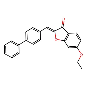 6-Ethoxy-2-[(4-phenylphenyl)methylene]benzo[b]furan-3-one structure