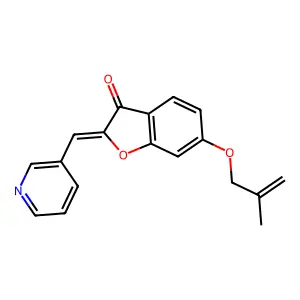 (Z)-6-((2-methylallyl)oxy)-2-(pyridin-3-ylmethylene)benzofuran-3(2H)-one structure