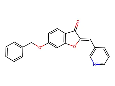 (Z)-6-(benzyloxy)-2-(pyridin-3-ylmethylene)benzofuran-3(2H)-one structure