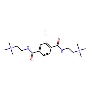 Ammonium, terephthaloylbis(iminoethylene)bis(trimethyl-, diiodide structure